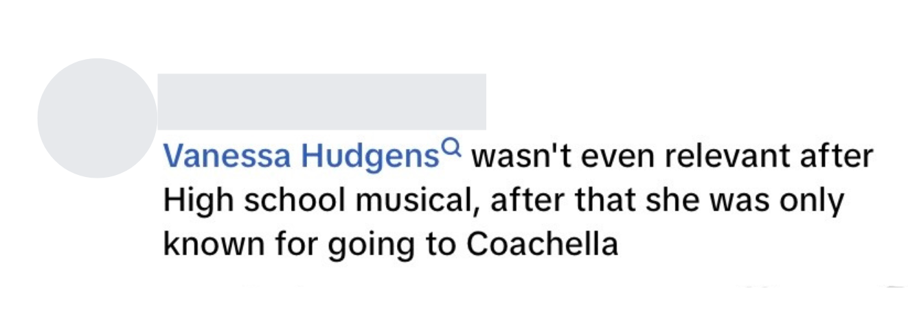 comment regarding Bretman Rock's encounter with Vanessa Hudgens